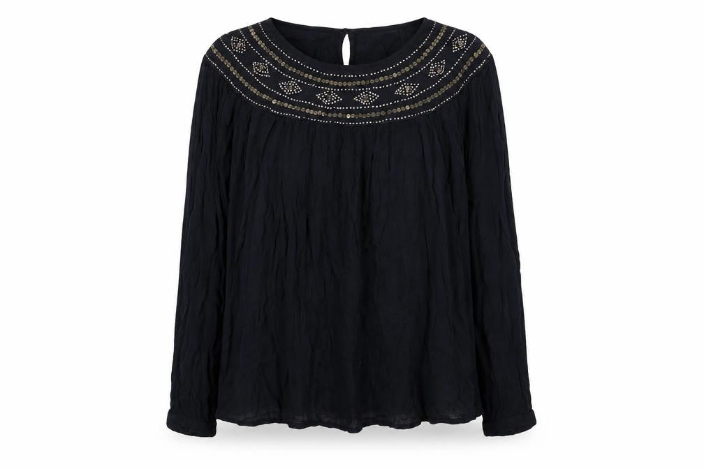 Womens UK Size 16 Marks and Spencer Black Basic Blouse