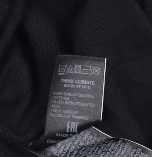 Womens UK Size 16 Marks and Spencer Black Basic Blouse