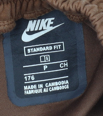 Nike Boys Brown Beige Jogger Trousers Size 176