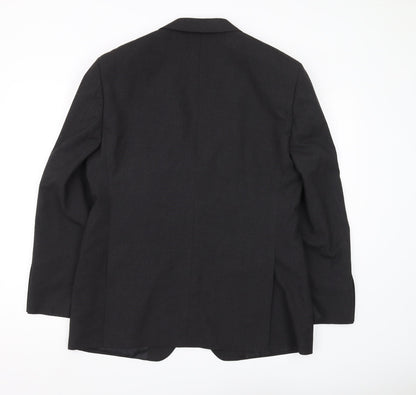 Mens UK Size 40 Marks and Spencer Regular Black Suit Jacket