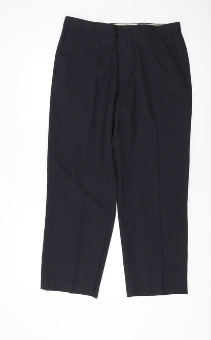 Marks and Spencer Men's Black Dress Pants 34 Regular