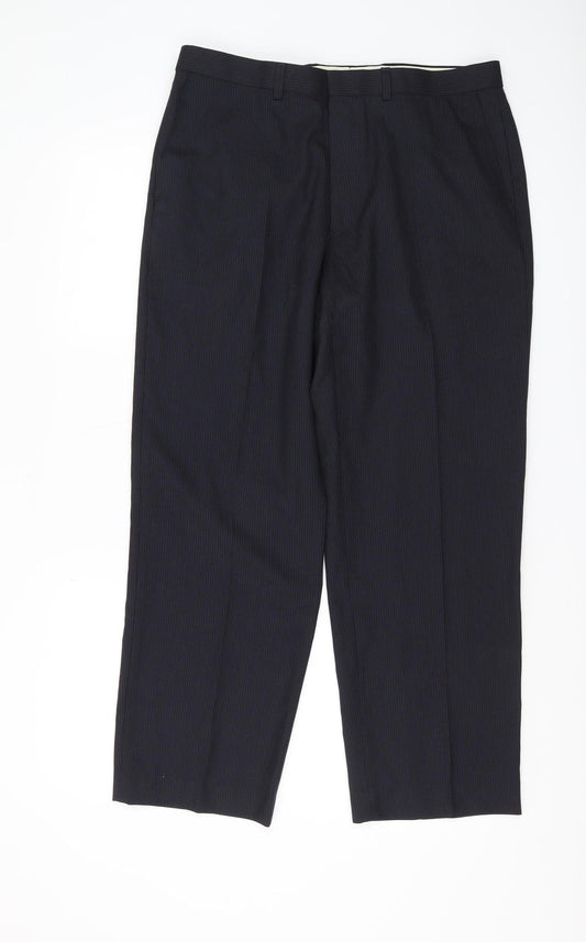 Marks and Spencer Men's Black Dress Pants 34 Regular