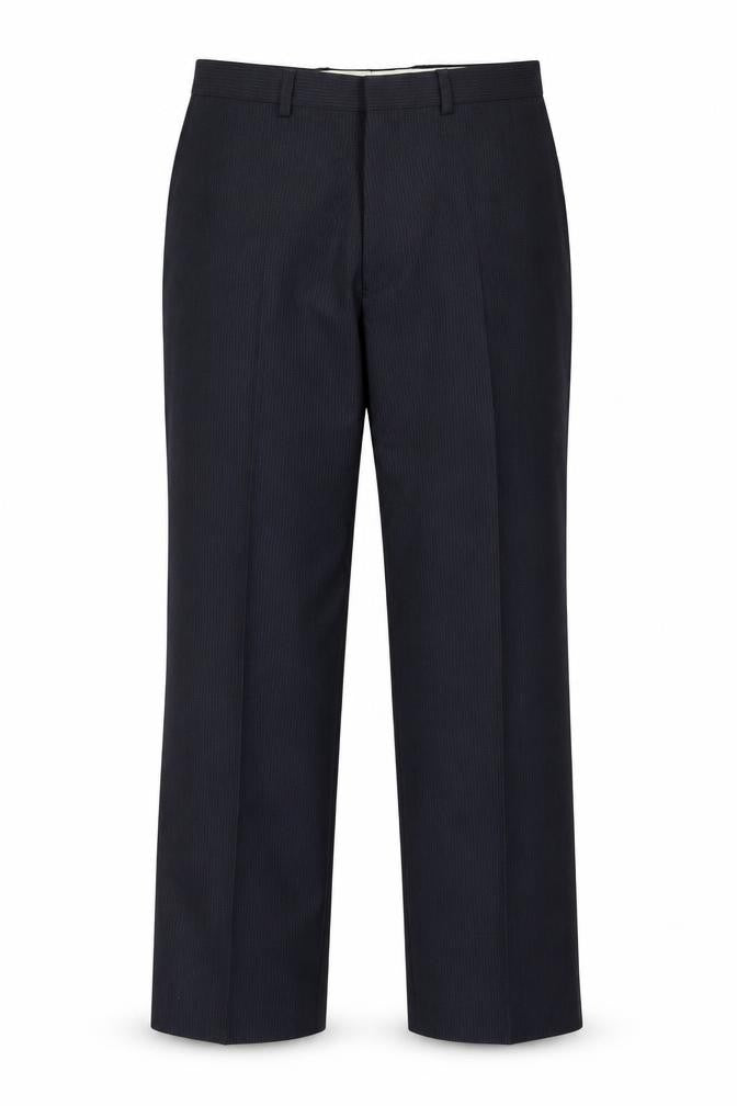 Mens UK Size 34 Marks and Spencer Regular Fit Dress Pants Black Trousers