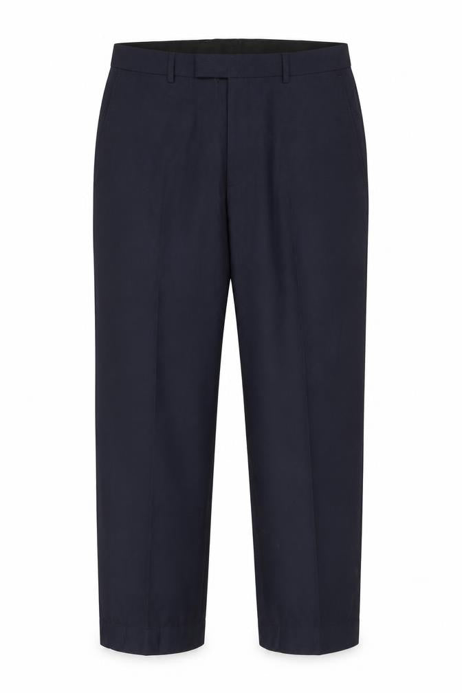Mens UK Size L Marks and Spencer Regular Fit Formal Blue Trousers
