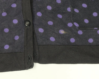 Laura Ashley Women's Black Polka Dot Cardigan UK 16