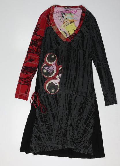 Desigual Women's Multicoloured A-Line Dress S