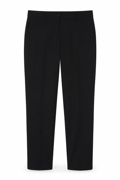 Next Men's Black Trousers, Size L, Straight Leg