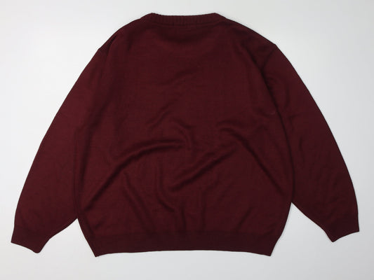 Berkertex Men's Medium Red Pullover Jumper