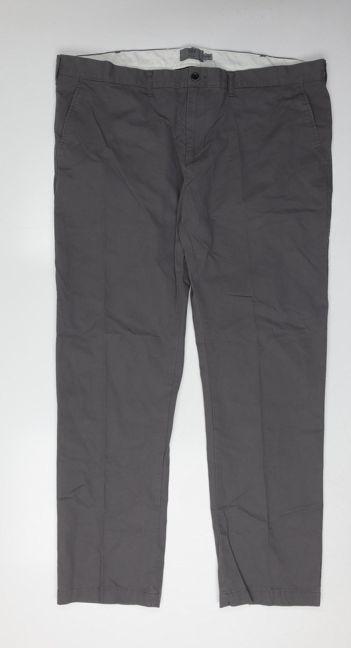 Marks and Spencer Men's Grey Chino Trousers XL