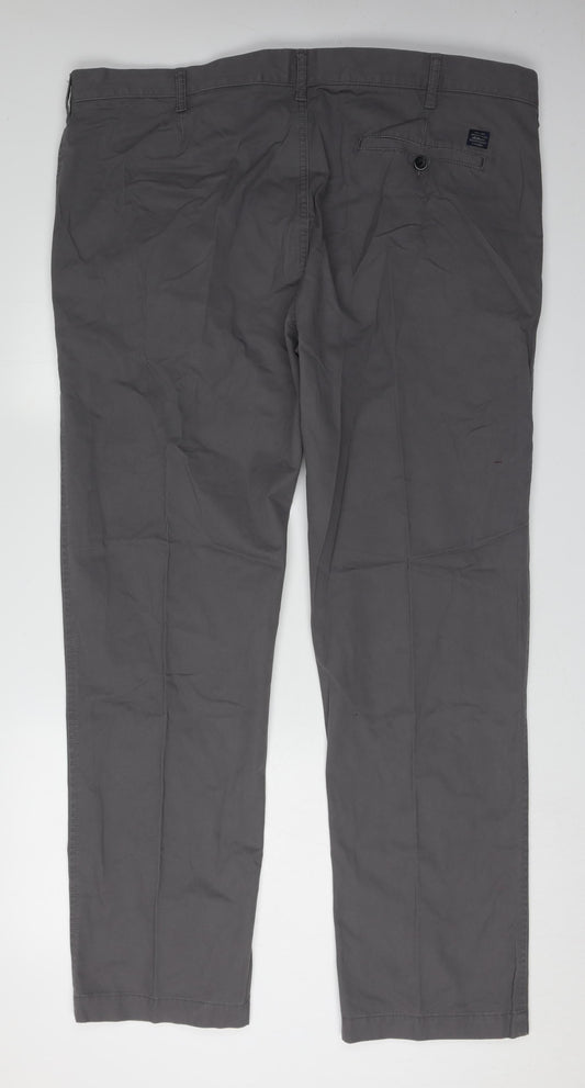 Marks and Spencer Men's Grey Chino Trousers XL