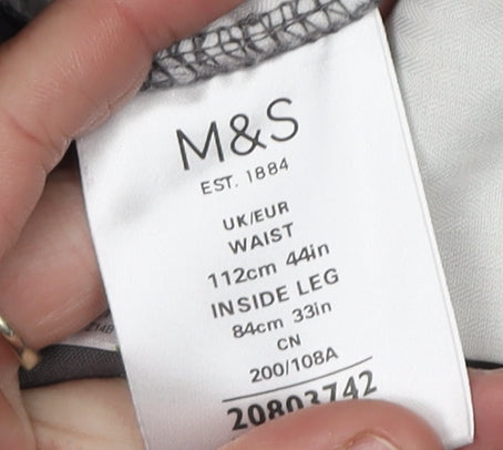 Marks and Spencer Men's Grey Chino Trousers XL