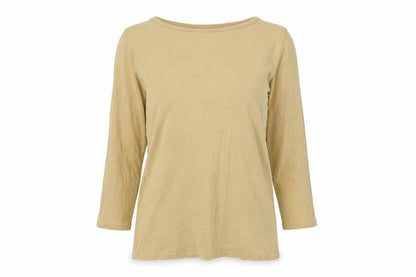 Womens UK Size UK 8 Fat Face Yellow Basic T-Shirt