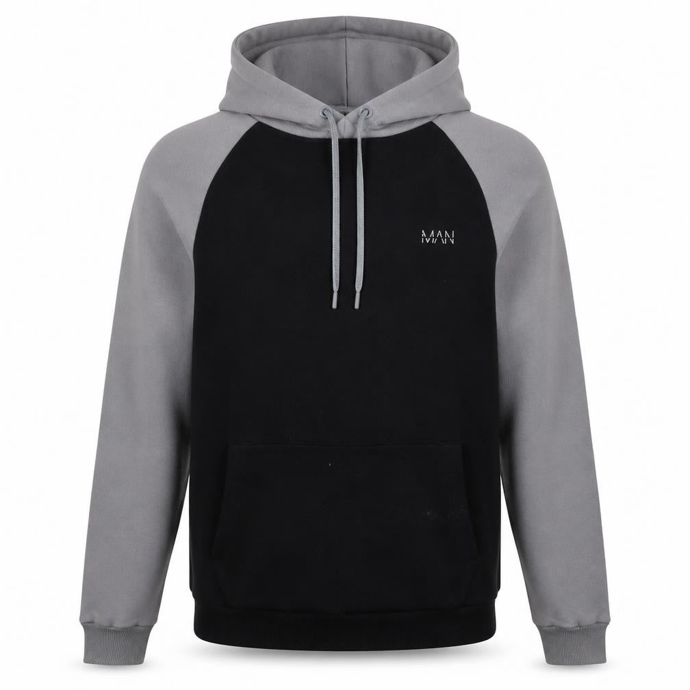 Mens UK Size S boohooMAN Black Pullover Hoodie
