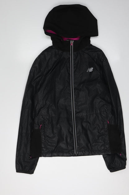 New Balance Women's Black Windbreaker Jacket, M