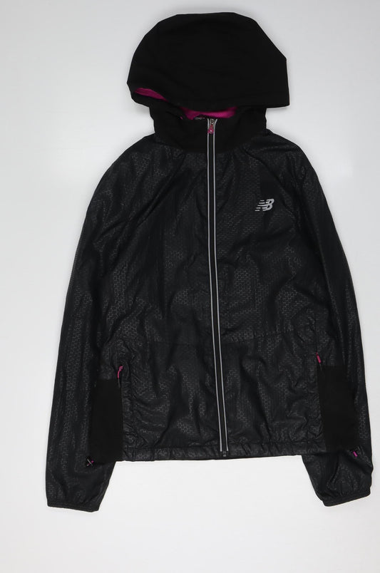 New Balance Women's Black Windbreaker Jacket, M