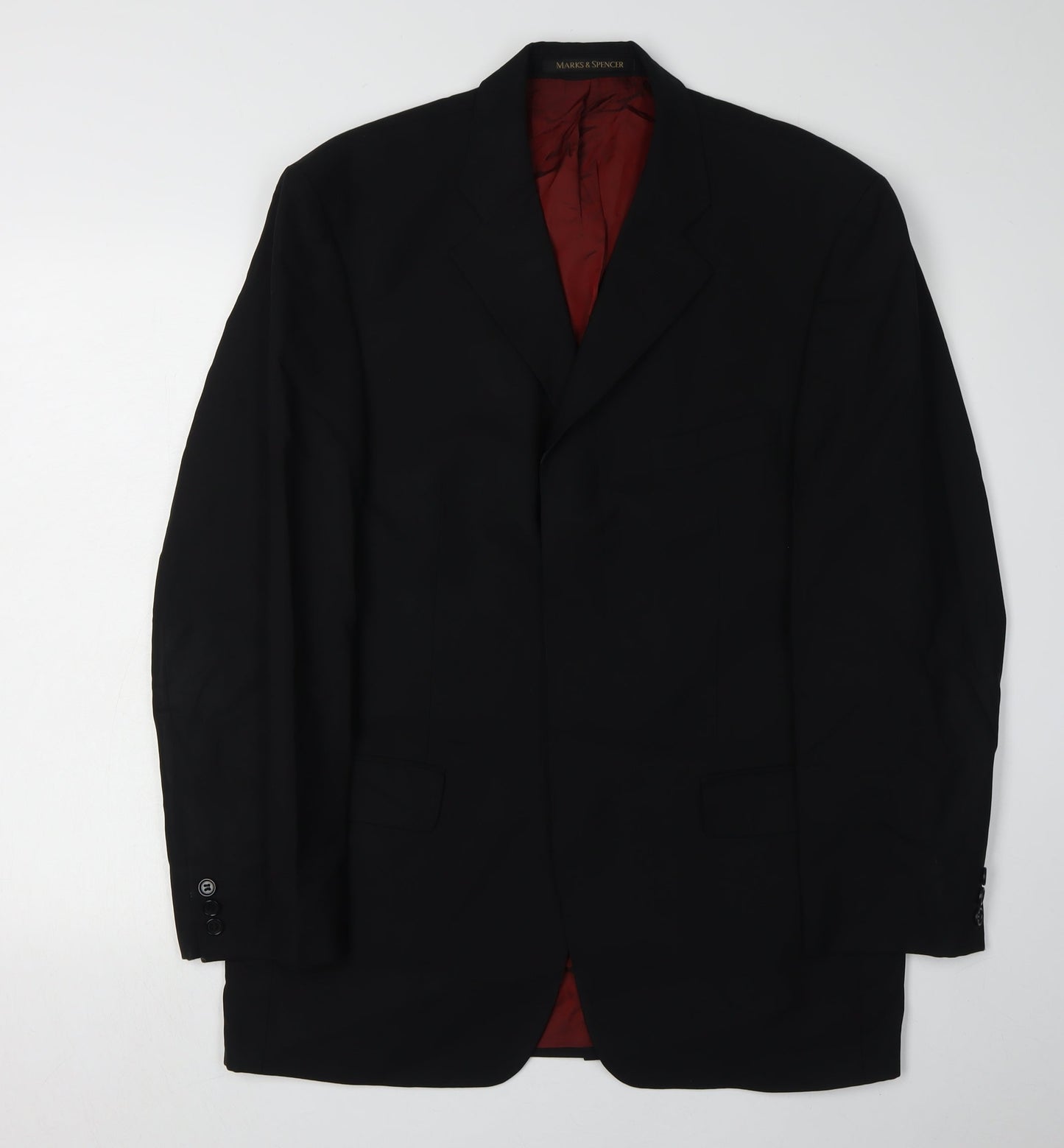 Mens UK Size 40 Marks and Spencer Regular Black Suit Jacket