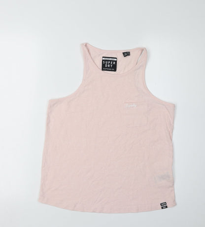 Womens UK Size 8 Superdry Pink  Tank
