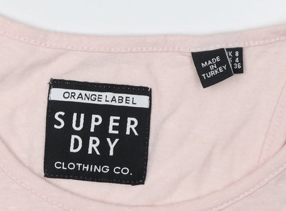 Womens UK Size 8 Superdry Pink  Tank