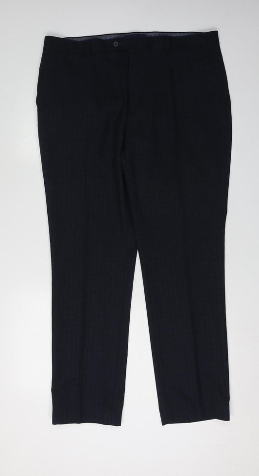 Next Men's Black Dress Pants, L, 36 in Waist