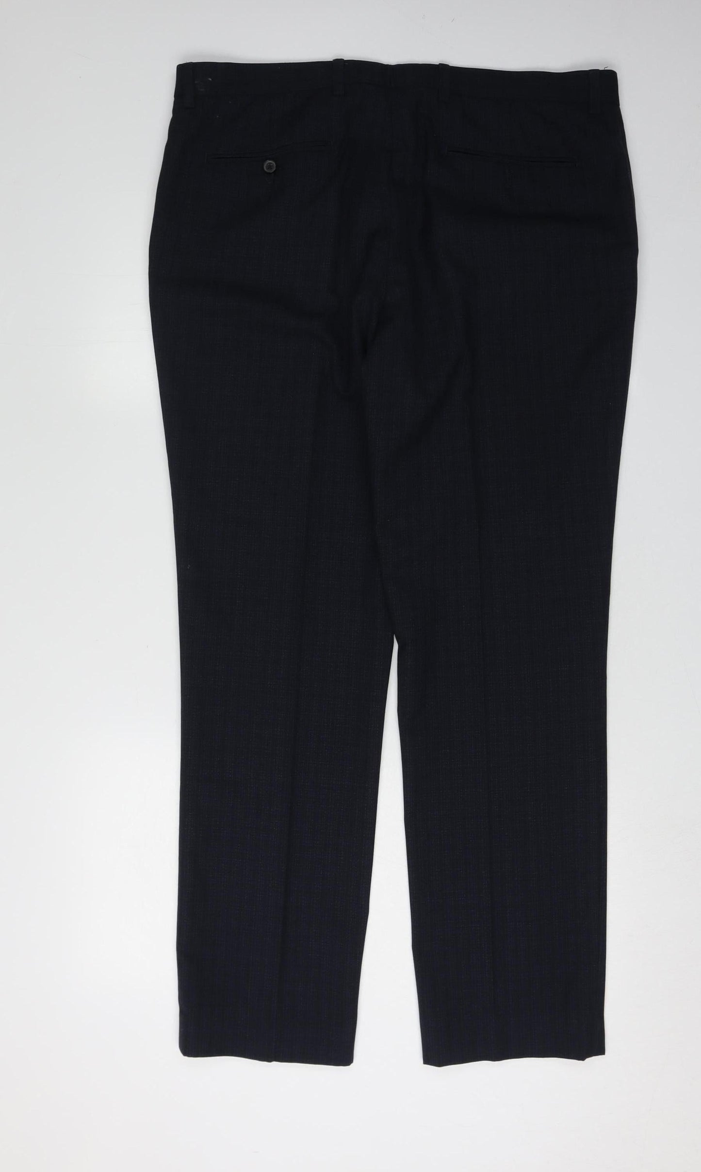 Next Men's Black Dress Pants, L, 36 in Waist