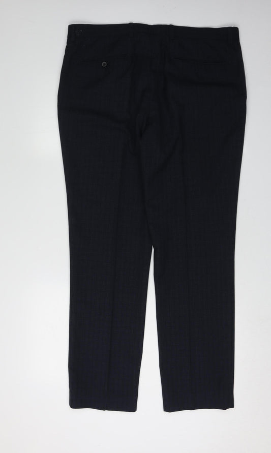Next Men's Black Dress Pants, L, 36 in Waist