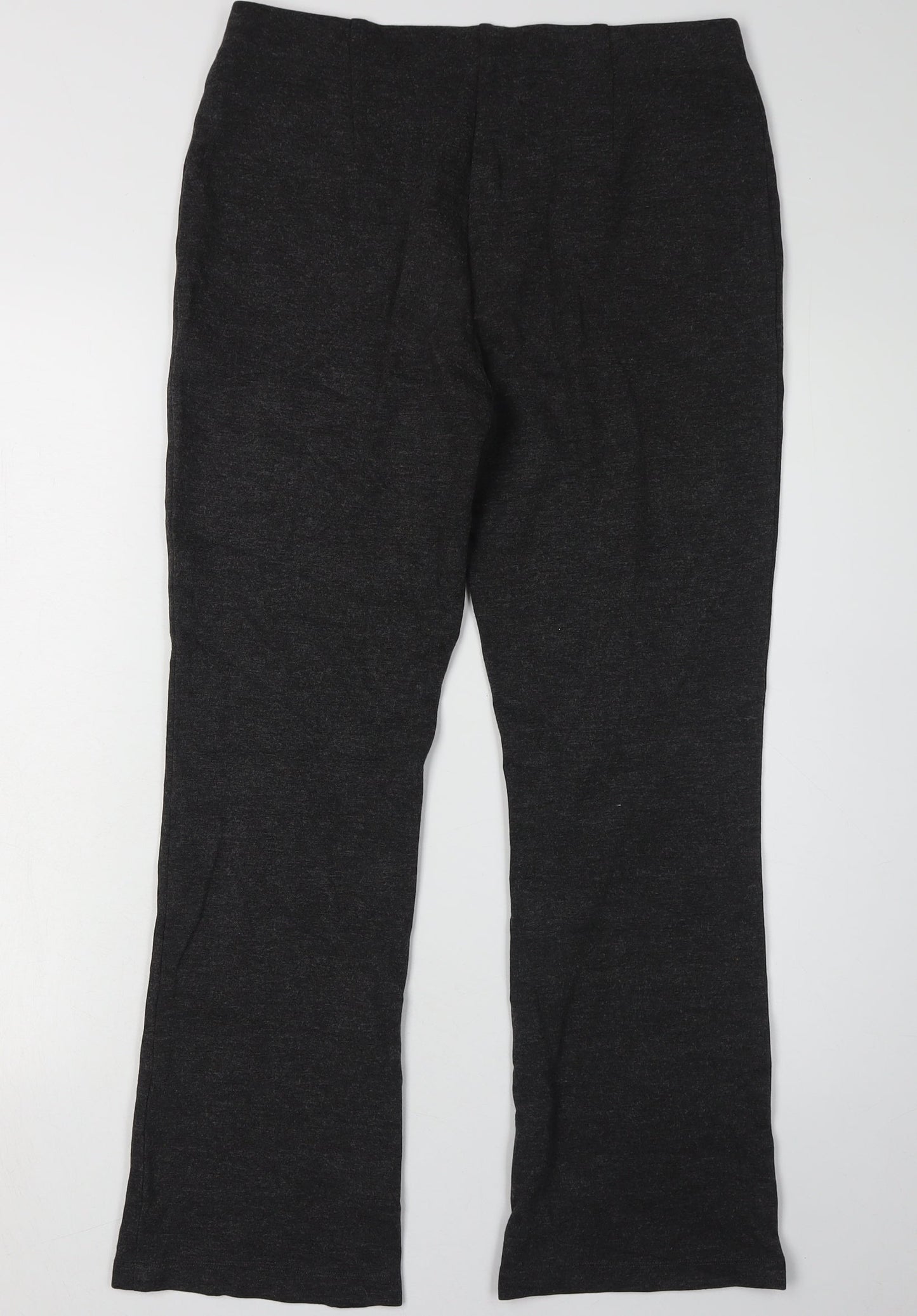 Womens UK Size 12 EAST Regular Fit Casual Black Trousers