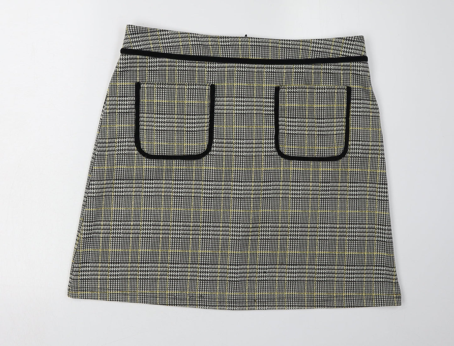 Dorothy Perkins Women's Multicoloured Check Skirt Size 14