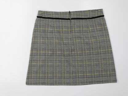 Dorothy Perkins Women's Multicoloured Check Skirt Size 14