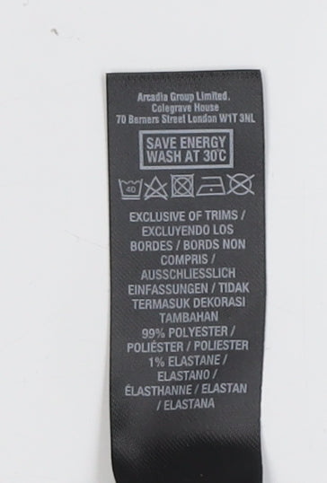 Dorothy Perkins Women's Multicoloured Check Skirt Size 14