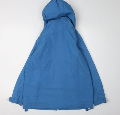 Arctic Storm Men's Blue Hooded Rain Jacket Size S