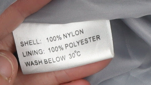 Arctic Storm Men's Blue Hooded Rain Jacket Size S