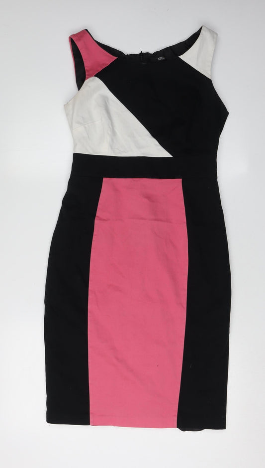 Marks and Spencer Women's Multicoloured Sheath Dress, Size 10