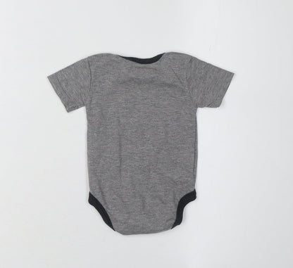 Justice League Unisex Grey Batman Babygrow 3-6 Months