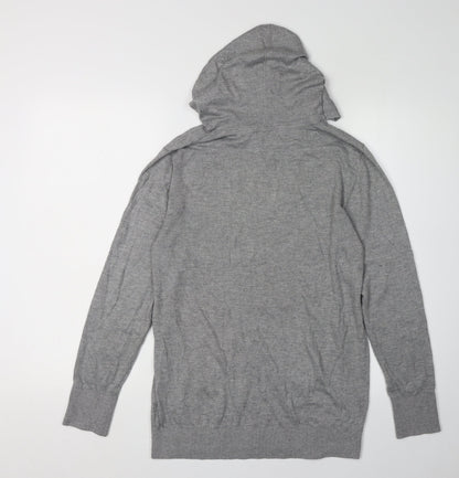 Crew Clothing Company Men's Grey Hooded Pullover Jumper S