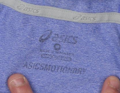 Asics Women's Blue Pullover Hoodie S, Sporty & Stylish