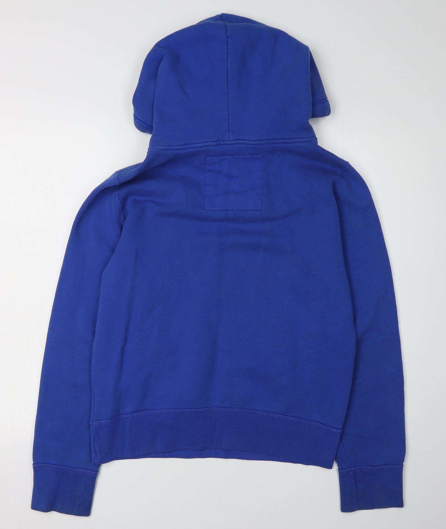 Unisex Adults UK Size S Hollister Blue Pullover Hoodie