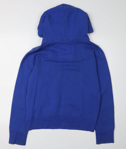 Unisex Adults UK Size S Hollister Blue Pullover Hoodie