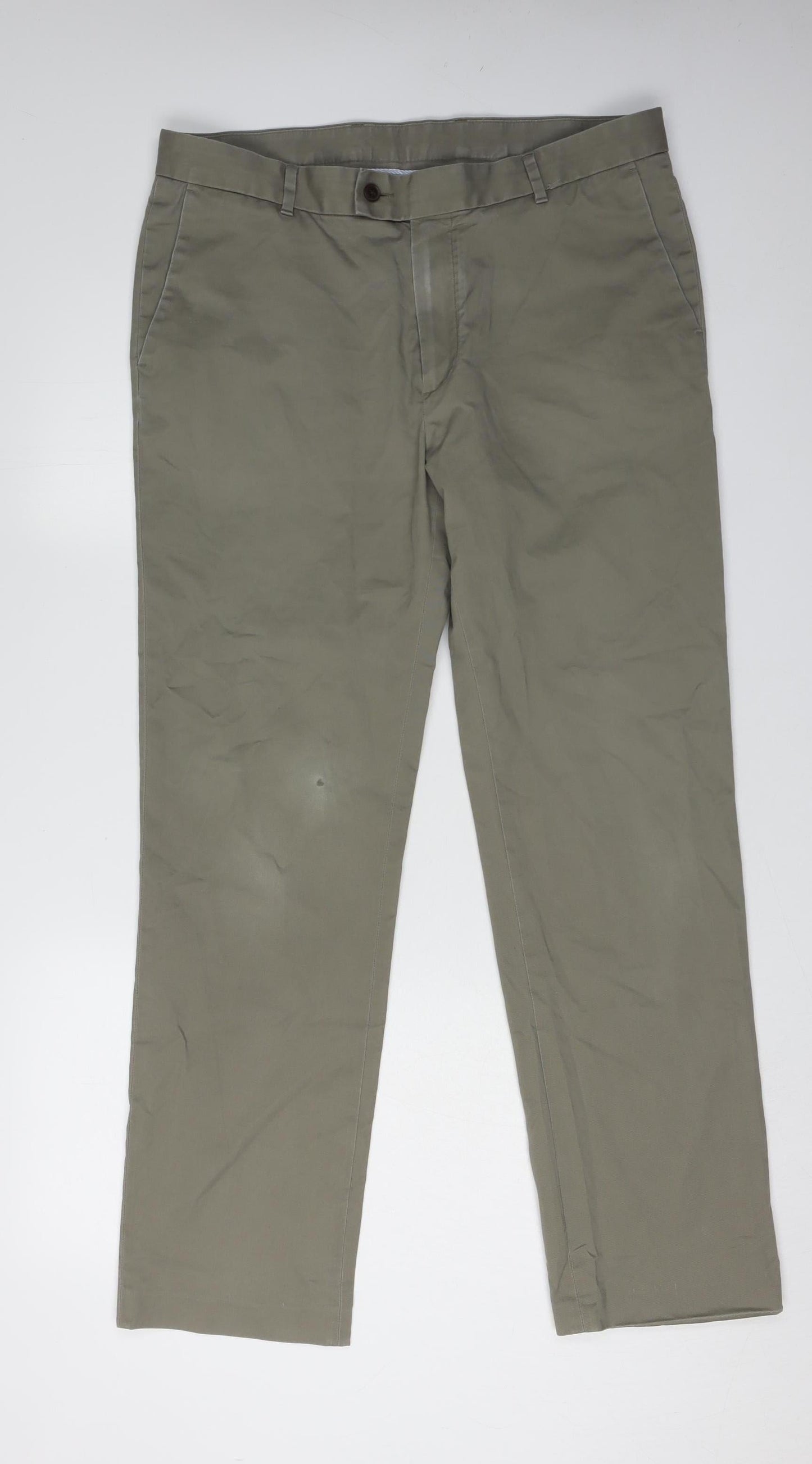 Mens UK Size L Charles Tyrwhitt Slim Fit Chino Beige Trousers