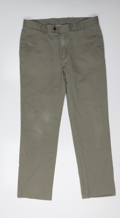 Mens UK Size L Charles Tyrwhitt Slim Fit Chino Beige Trousers
