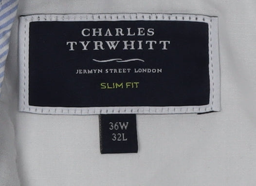 Mens UK Size L Charles Tyrwhitt Slim Fit Chino Beige Trousers