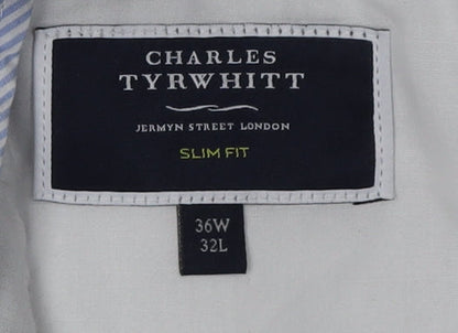 Mens UK Size L Charles Tyrwhitt Slim Fit Chino Beige Trousers