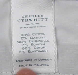 Mens UK Size L Charles Tyrwhitt Slim Fit Chino Beige Trousers