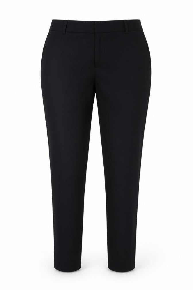 Womens UK Size M ICHI Regular Fit Business Casual Black Trousers