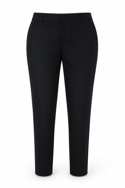 Womens UK Size M ICHI Regular Fit Business Casual Black Trousers