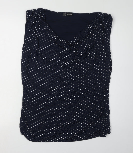Womens UK Size L Bodyflirt Black Basic Blouse
