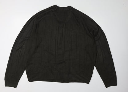 P.G. Field Men's Green V-Neck Pullover Jumper XL