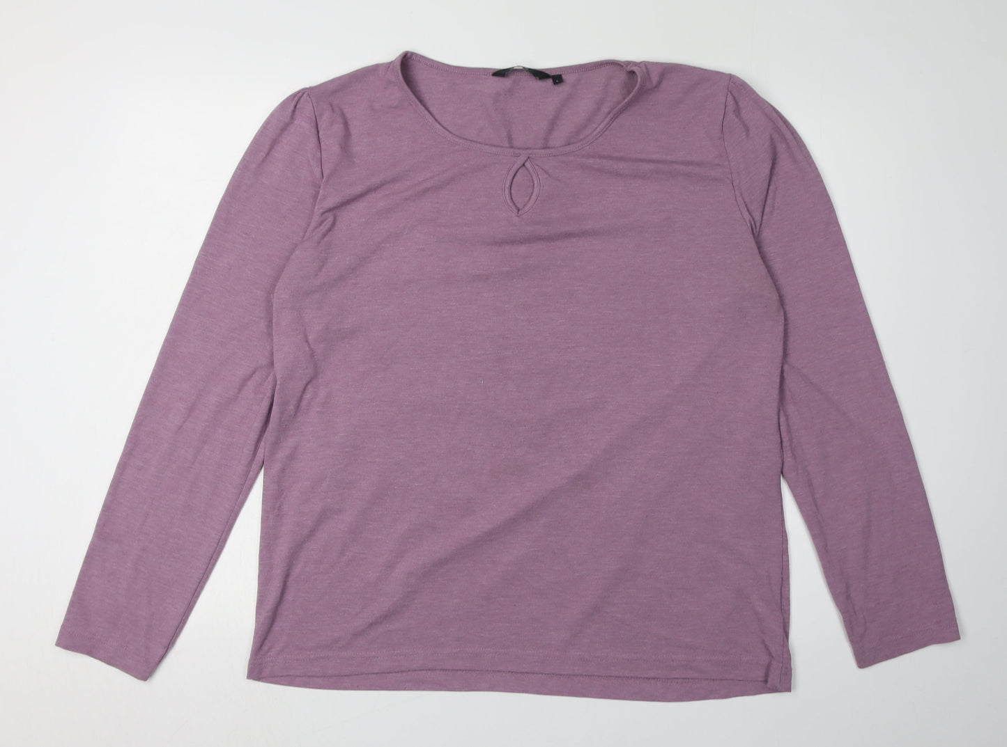 Isle Collection Women's Purple Long Sleeve T-Shirt L