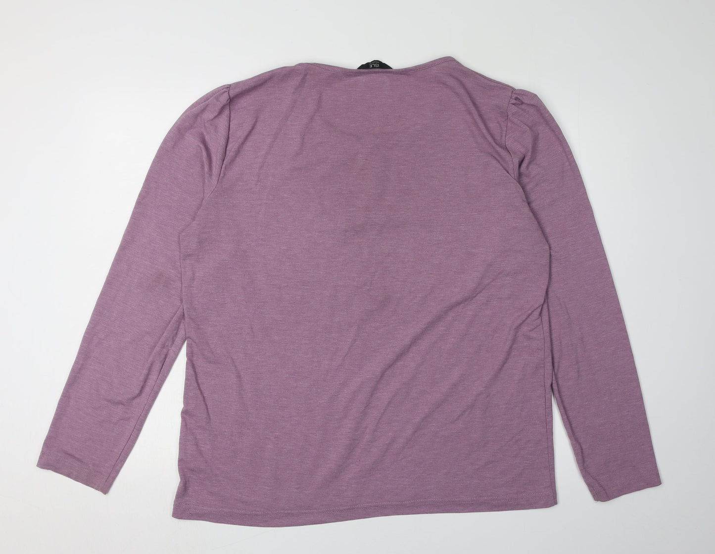 Isle Collection Women's Purple Long Sleeve T-Shirt L