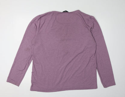 Isle Collection Women's Purple Long Sleeve T-Shirt L