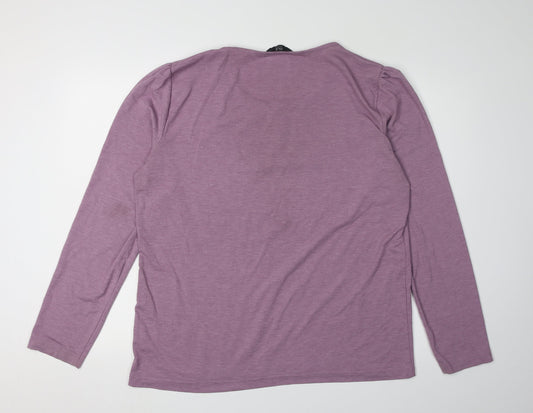 Isle Collection Women's Purple Long Sleeve T-Shirt L